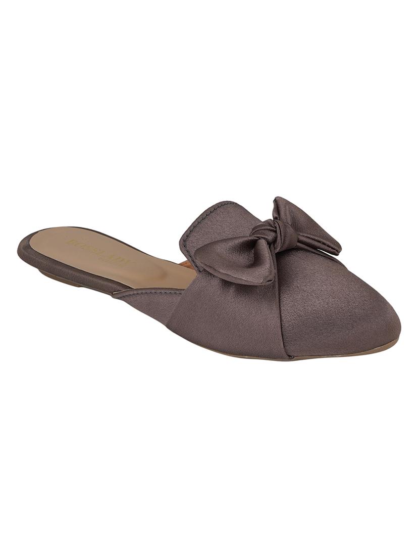 grey velvet mules sandals - 16950804 - Zoom Image - 1