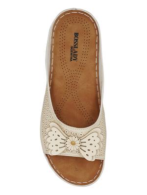 white slip on sandals - 16950820 - Standard Image - 4