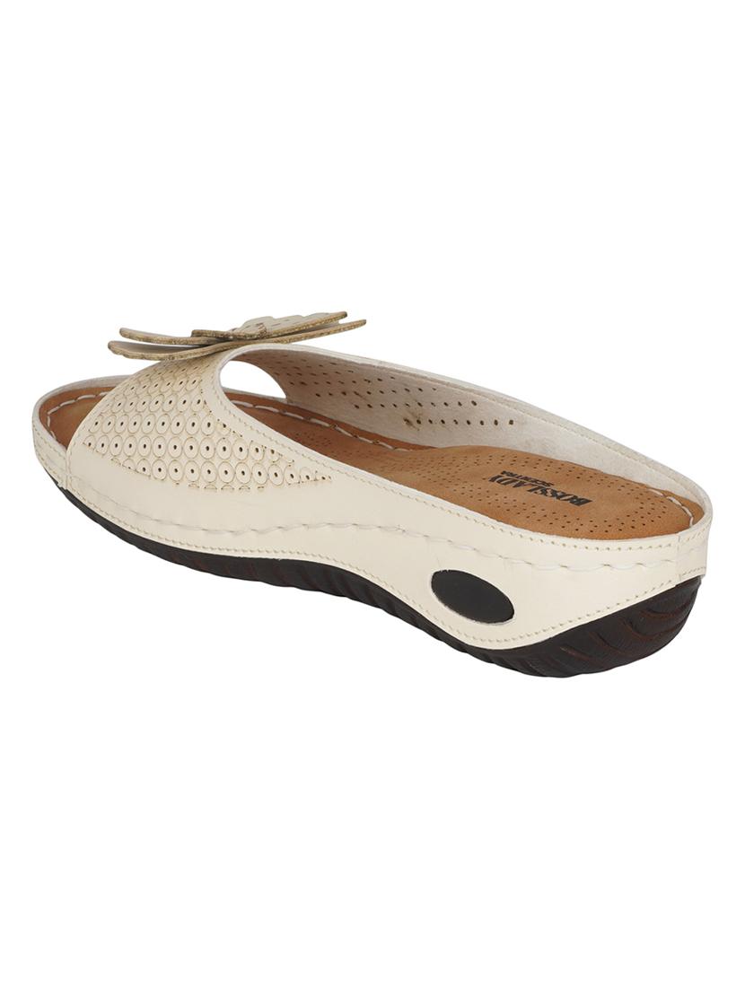 white slip on sandals - 16950820 - Zoom Image - 3