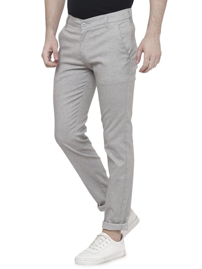 grey striped chinos - 16950825 - Zoom Image - 2