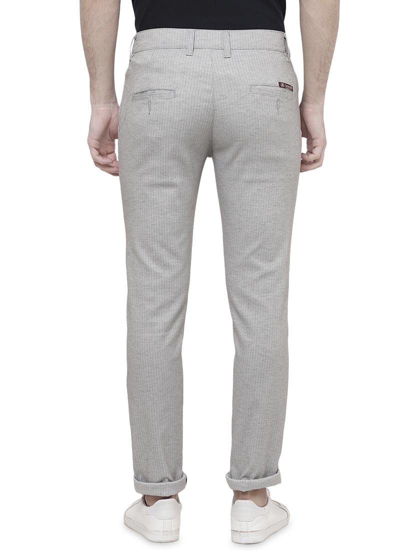 grey striped chinos - 16950825 - Zoom Image - 3