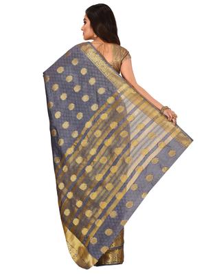 self design kanjivaram saree with blouse - 16951089 - Standard Image - 2