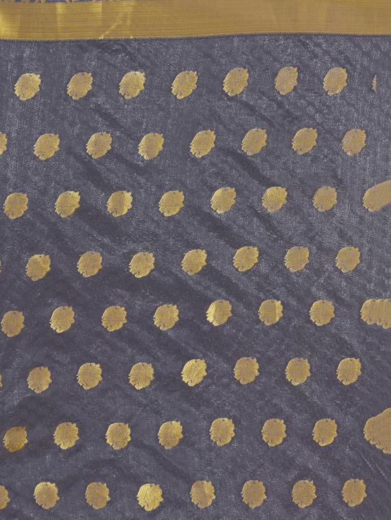 self design kanjivaram saree with blouse - 16951089 - Zoom Image - 3