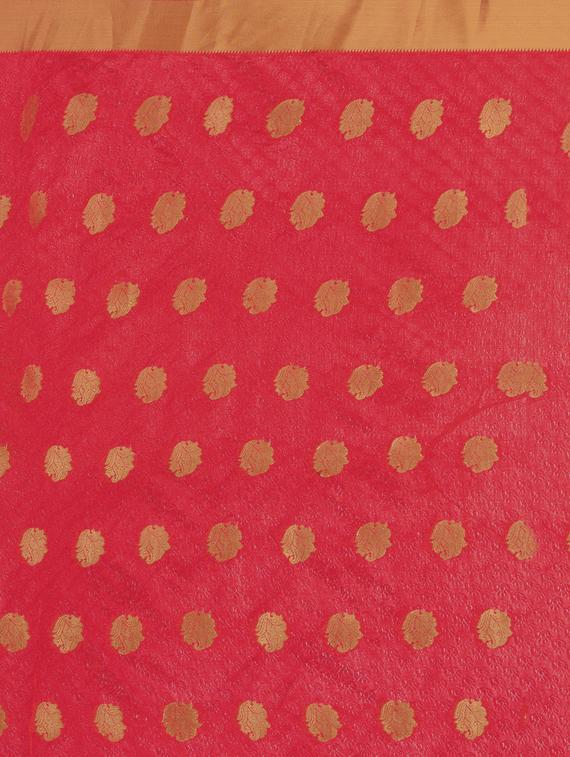 self design kanjivaram saree with blouse - 16951090 - Zoom Image - 3