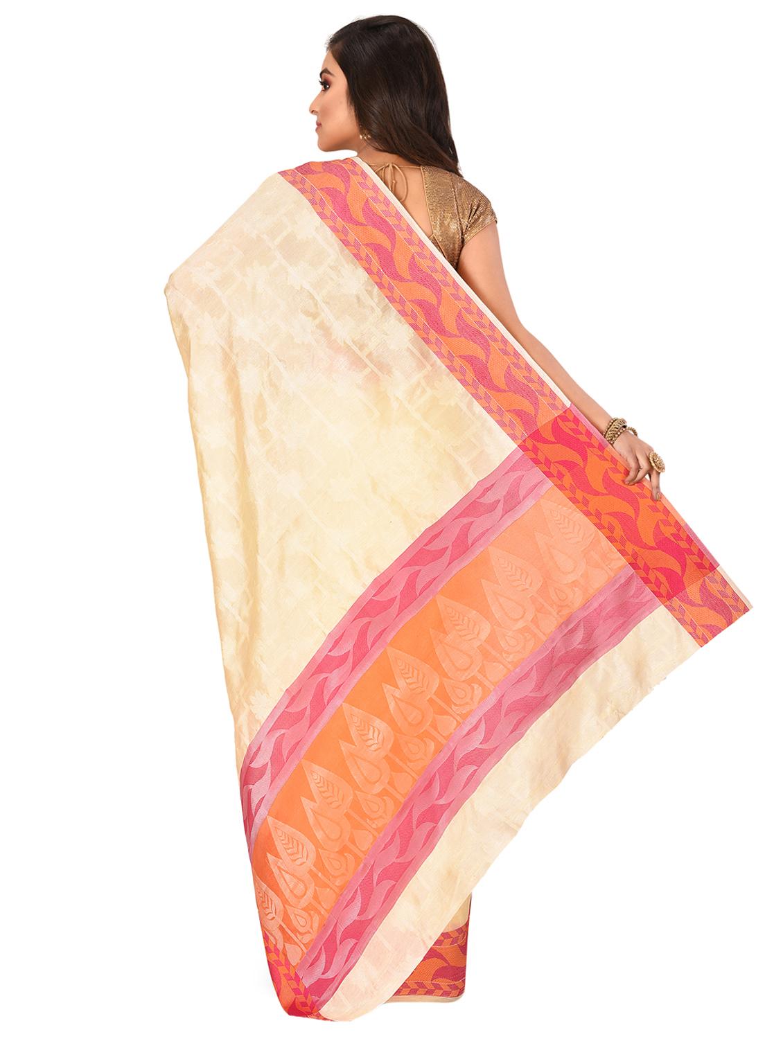 self design kanjivaram saree with blouse - 16951101 - Zoom Image - 2