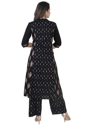 printed kurta palazzo set - 16951178 - Standard Image - 3