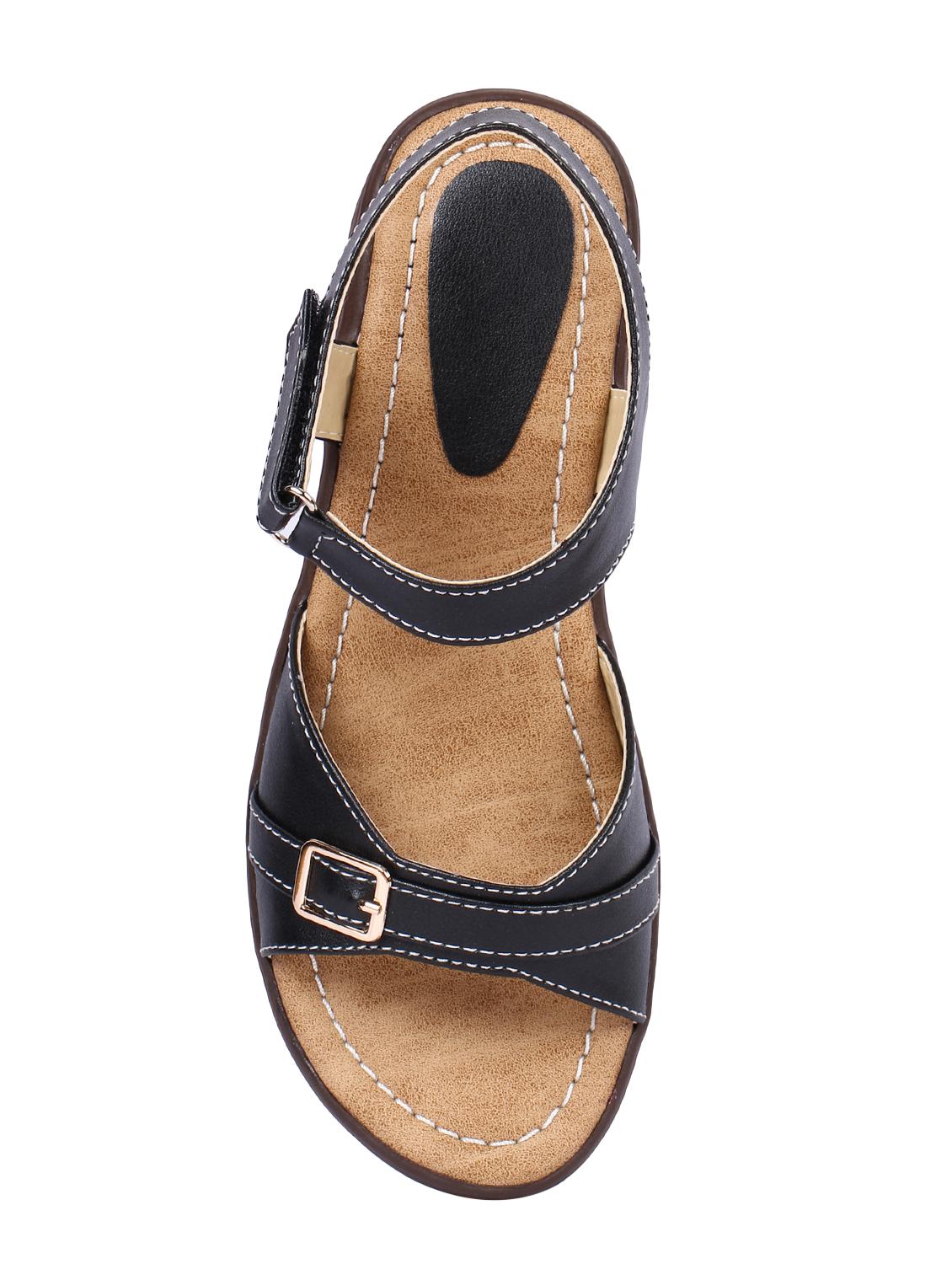 black back strap sandals - 16951655 - Zoom Image - 4