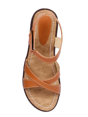 orange back strap sandals - 16951660 - Standard Image - 4