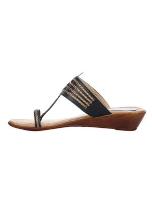 black one toe wedges - 16951666 - Standard Image - 2