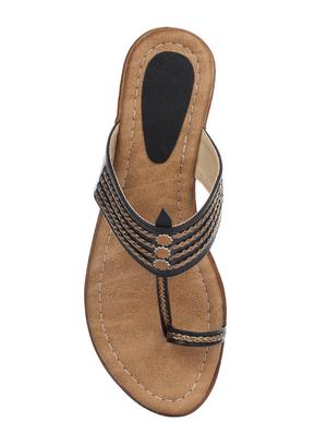 black one toe wedges - 16951666 - Standard Image - 4