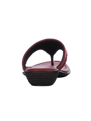maroon toe separator sandals - 16951672 - Standard Image - 3