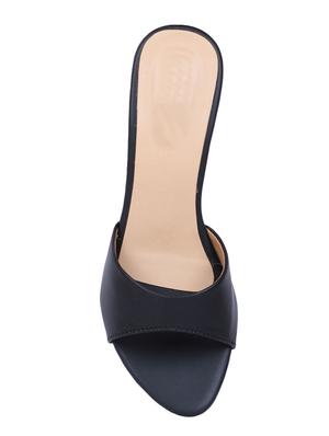 black slip on sandals - 16951677 - Standard Image - 3