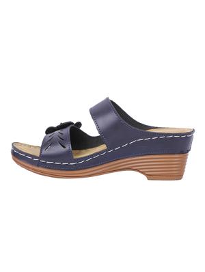 blue slip on wedges - 16951696 - Standard Image - 2
