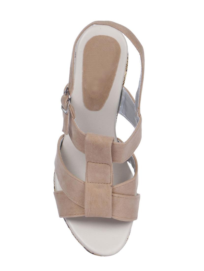 beige back strap wedges - 16951738 - Zoom Image - 4
