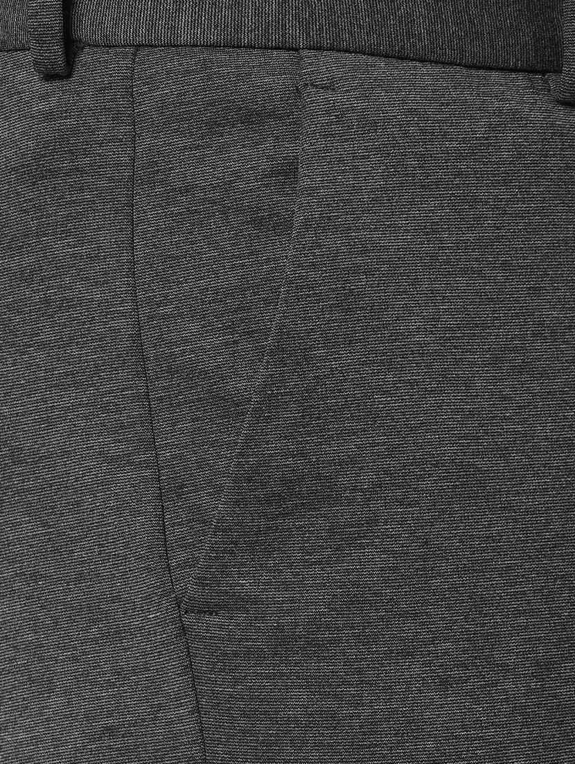 grey solid flat front formal trouser - 16952115 - Zoom Image - 5