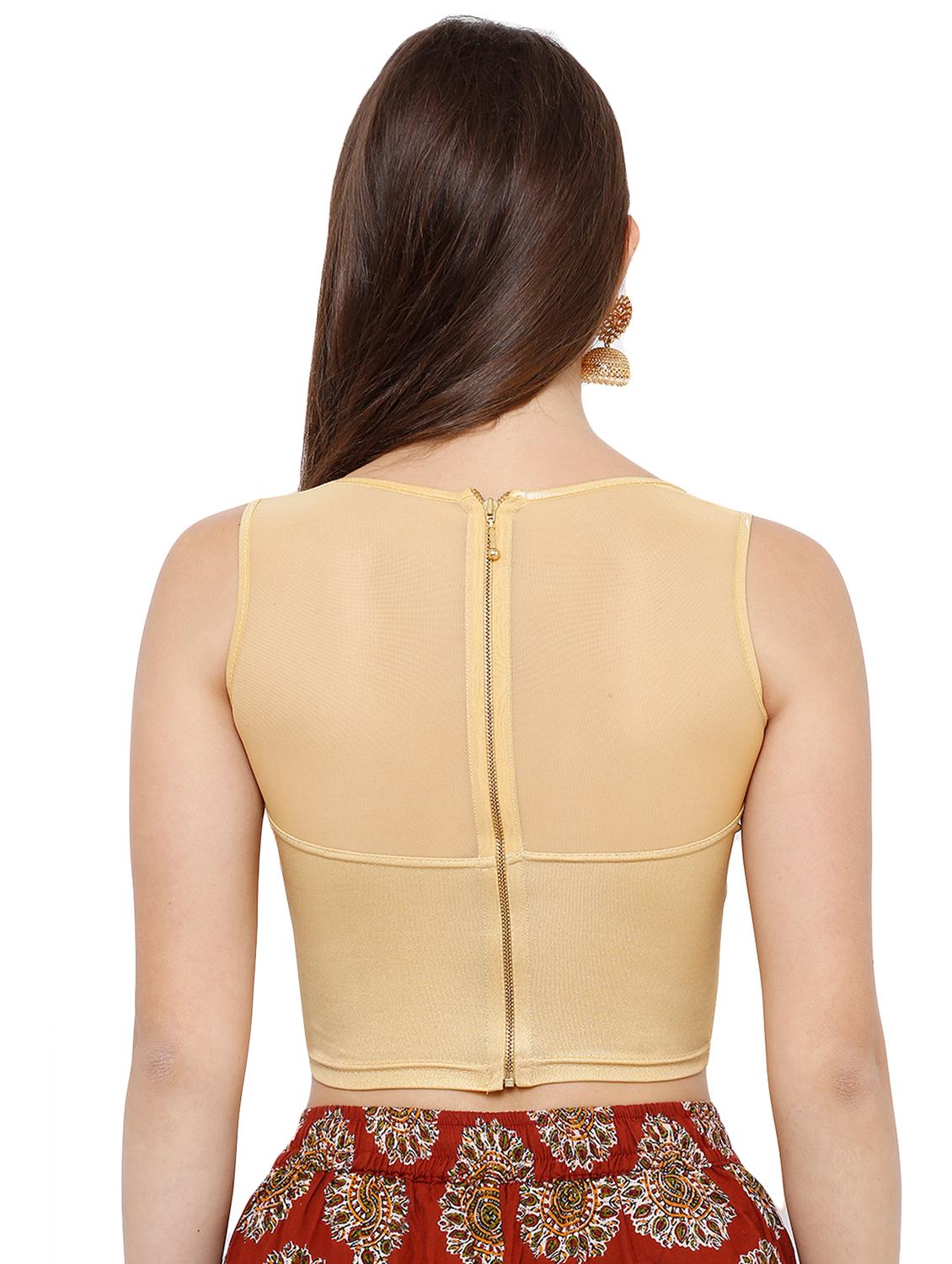 gold solid blouse - 16952132 - Zoom Image - 3