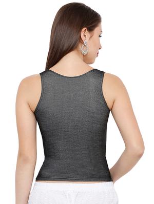 solid lycra blouse - 16952134 - Standard Image - 3