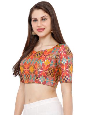 self design embroidered blouse - 16952138 - Standard Image - 2