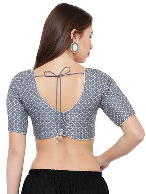 self design brocade blouse - 16952139 - Standard Image - 3