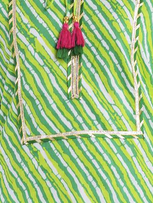 leheriya print straight kurta - 16952155 - Standard Image - 4