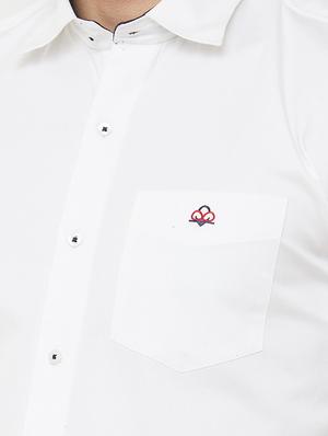white solid casual shirt - 16952187 - Standard Image - 5