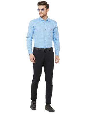 light blue checkered formal shirt - 16952191 - Standard Image - 5