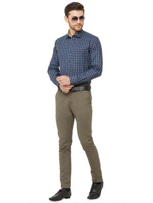 blue checkered formal shirt - 16952193 - Standard Image - 4