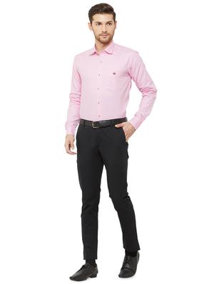 pink solid formal shirt - 16952194 - Standard Image - 4