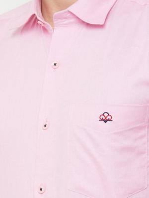 pink solid formal shirt - 16952194 - Standard Image - 5