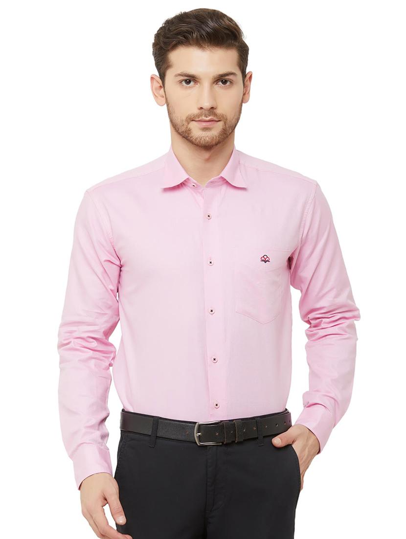 pink solid formal shirt - 16952194 - Zoom Image - 1