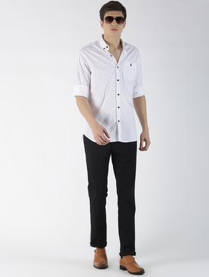 white printed casual shirt - 16952221 - Standard Image - 4