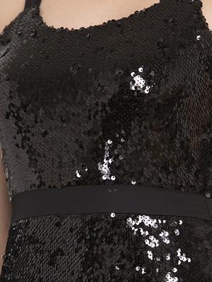 cami neck high-slit sequin dress - 16952270 - Standard Image - 4