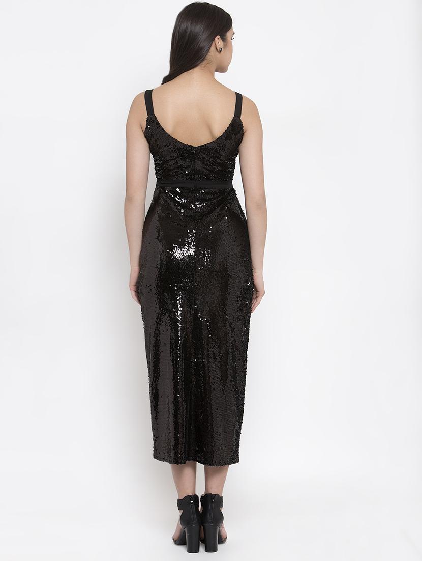 cami neck high-slit sequin dress - 16952270 - Zoom Image - 3