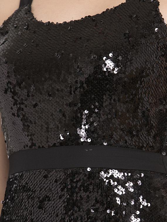 cami neck high-slit sequin dress - 16952270 - Zoom Image - 4