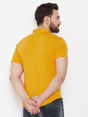 yellow solid casual shirt - 16952422 - Standard Image - 3