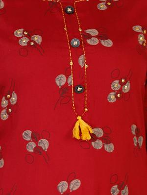 floral straight kurta - 16952474 - Standard Image - 4