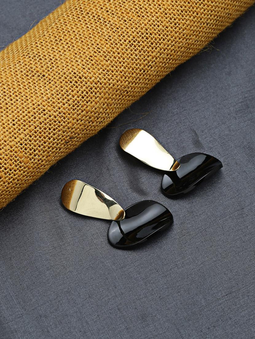 gold metal drop earring - 16952597 - Zoom Image - 1
