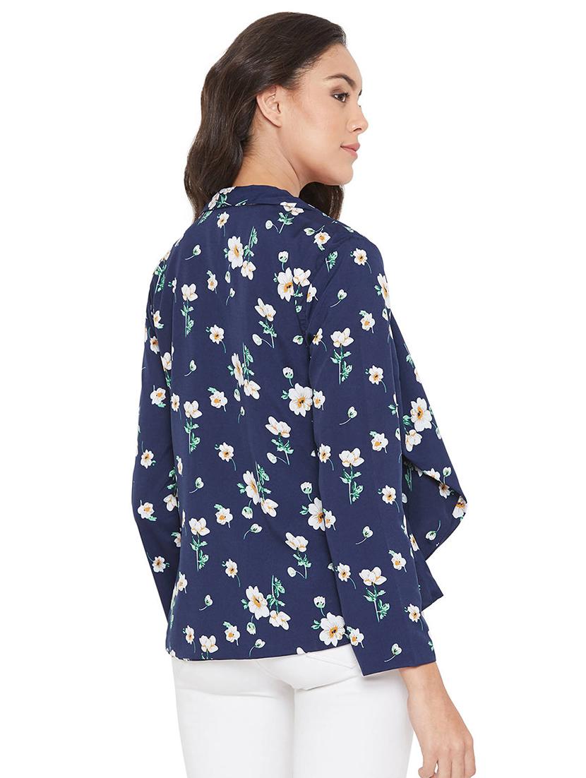 lapel neck floral blazer - 16952642 - Zoom Image - 3