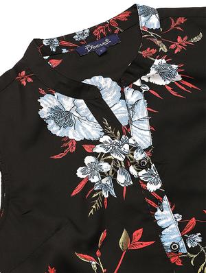 mandarin neck floral jumpsuit - 16952654 - Standard Image - 4