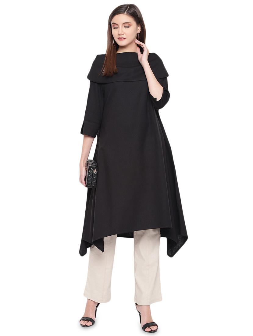 boat neck asymmetric tunic - 16952660 - Zoom Image - 1
