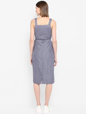 tie front striped sheath dress - 16952661 - Standard Image - 3