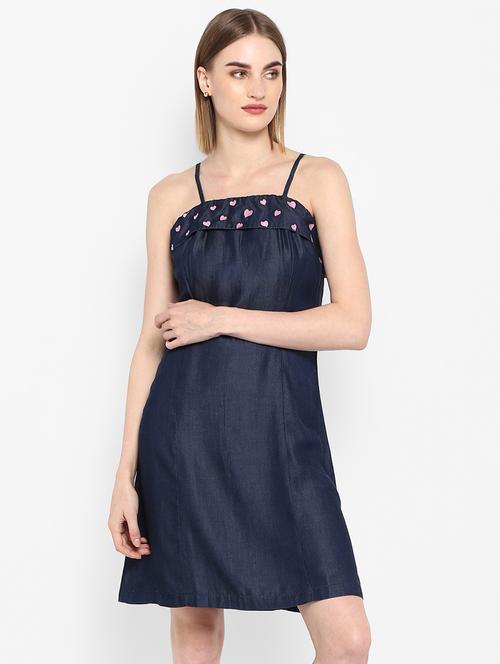 shoulder strap a-line dress - 16952677 - Standard Image - 1