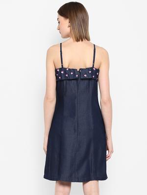 shoulder strap a-line dress - 16952677 - Standard Image - 3