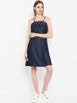 shoulder strap a-line dress - 16952677 - Standard Image - 4