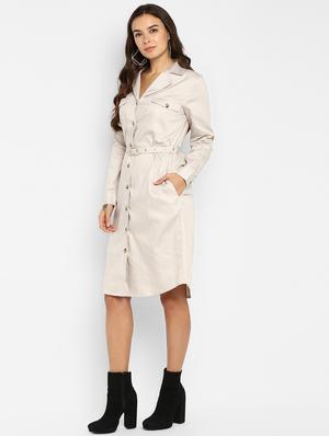 tie front button-up coat dress - 16952691 - Standard Image - 2