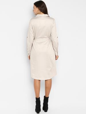 tie front button-up coat dress - 16952691 - Standard Image - 3