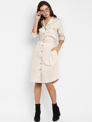 tie front button-up coat dress - 16952691 - Standard Image - 4