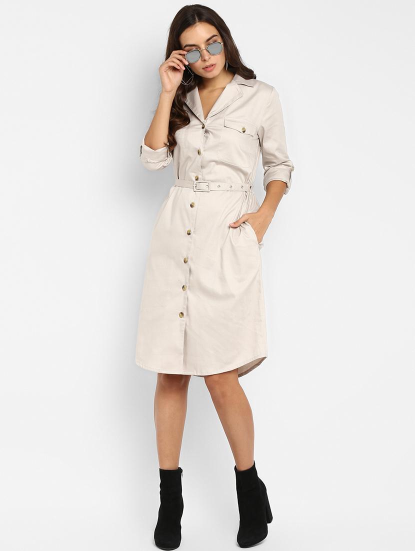 tie front button-up coat dress - 16952691 - Zoom Image - 4