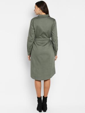tie front button-up coat dress - 16952692 - Standard Image - 3