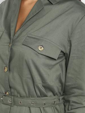 tie front button-up coat dress - 16952692 - Standard Image - 5